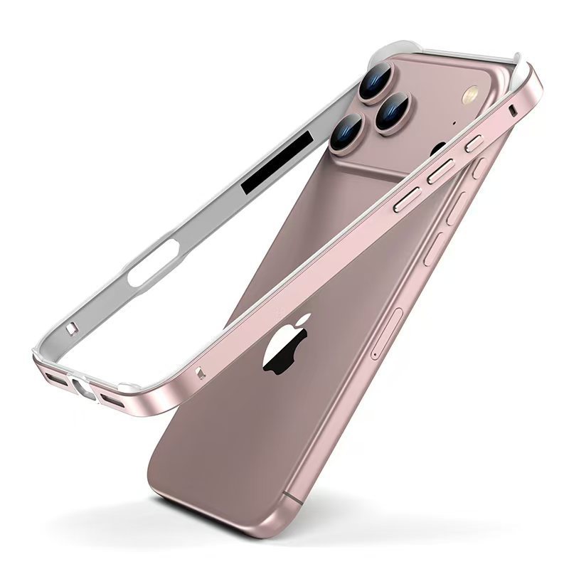 适用iphone17promax金属边框保护套苹果17硅胶加金属框防摔保护壳|undefined