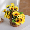 仿真向日葵太阳花婚庆布置摄影道具假花家居装饰人造花厂家批发|ru