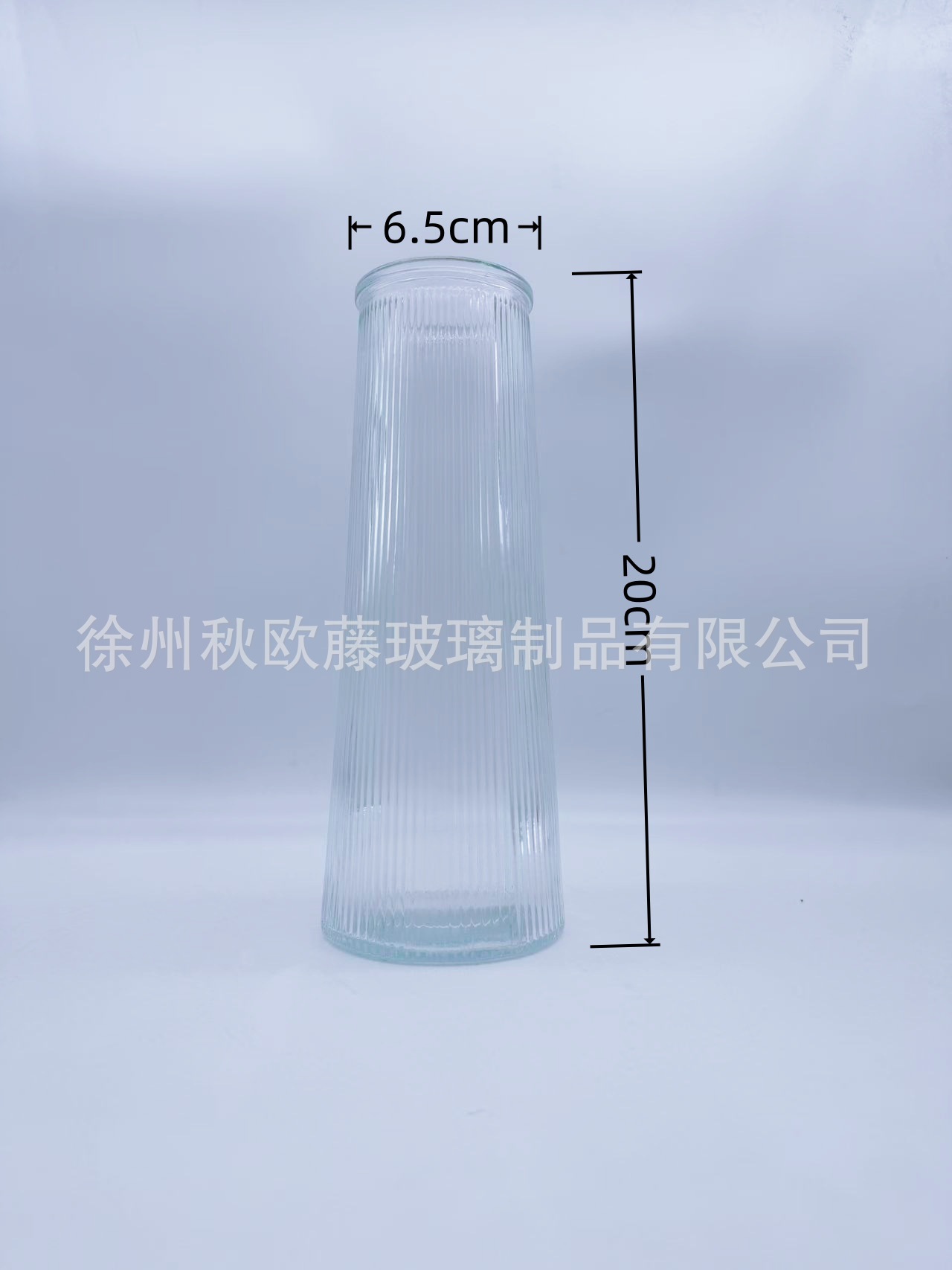 Jarrón de vidrio de barril cónico, estilo nórdico, simple, grande, jarrón transparente, arreglo floral, decoración de escritorio de alta gama, sala de estar