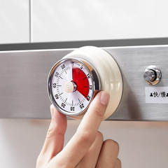 Japanese mechanical timer kitchen cooking timing reminder visual time management alarm clock magnet
