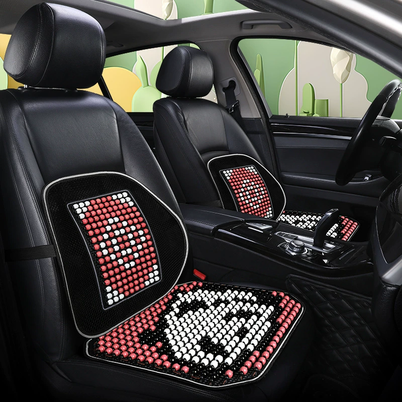 2025 новый панды деревянный бусы летнее автомобильное сиденье многокомпонентный чехол