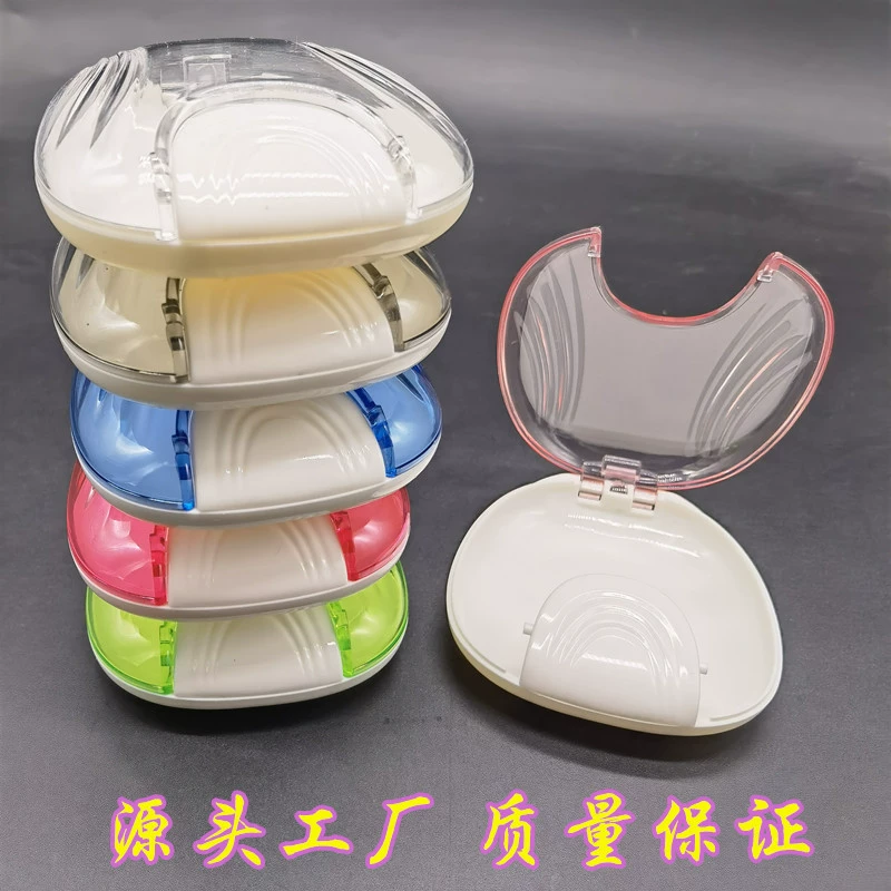 Коробка для хранения зубных протезов, контейнер для ретейнеров в форме ракушки, ортодонтический контейнер для хранения, коробка для хранения зубных протезов, коробка для невидимых брекетов