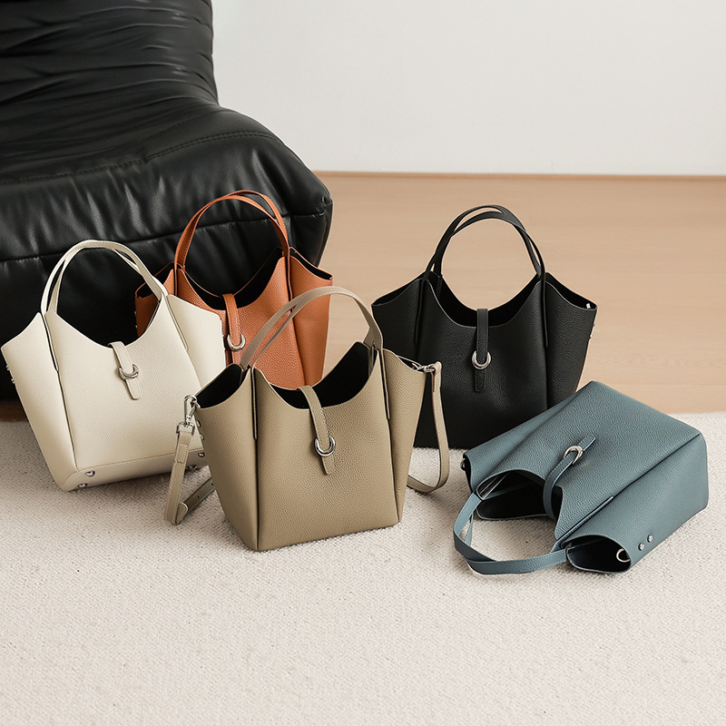 Women's Large Genuine Leather Tote Bag Shoulder Bag For Women_voghion.com