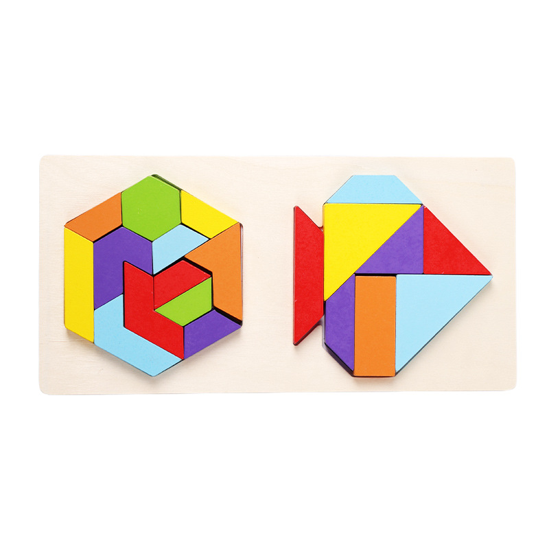 Madera Tetris juguetes de puzzle para niños bloques de construcción para niños y niñas de 3 - 6 años de edad puzzle puzzle