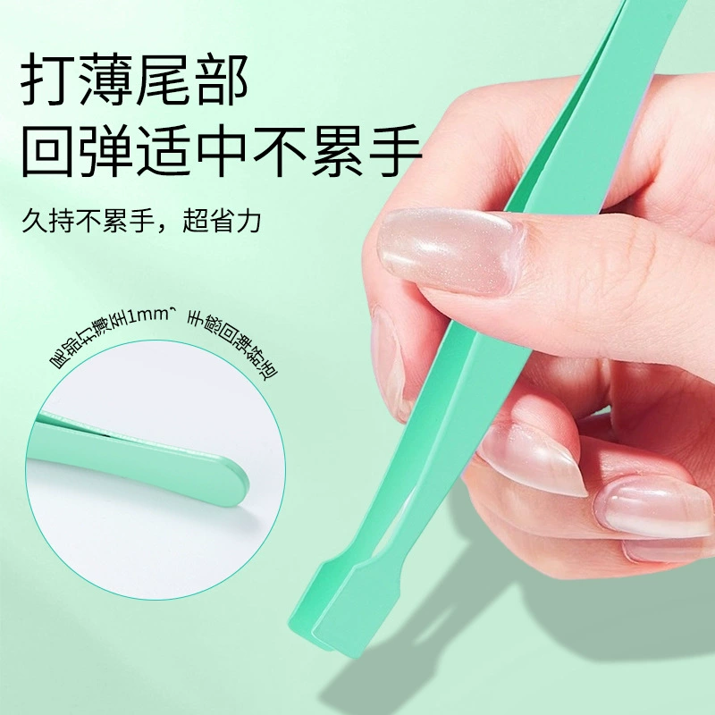 Handheld tweezers for eyelashes, flat eyelash extension, eyelash curler