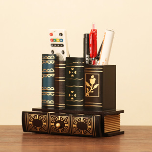 Cross-border Retro Personalized Pen Holder European-style Creative Storage Box Office Desktop Decorations Ornaments Crafts Gifts