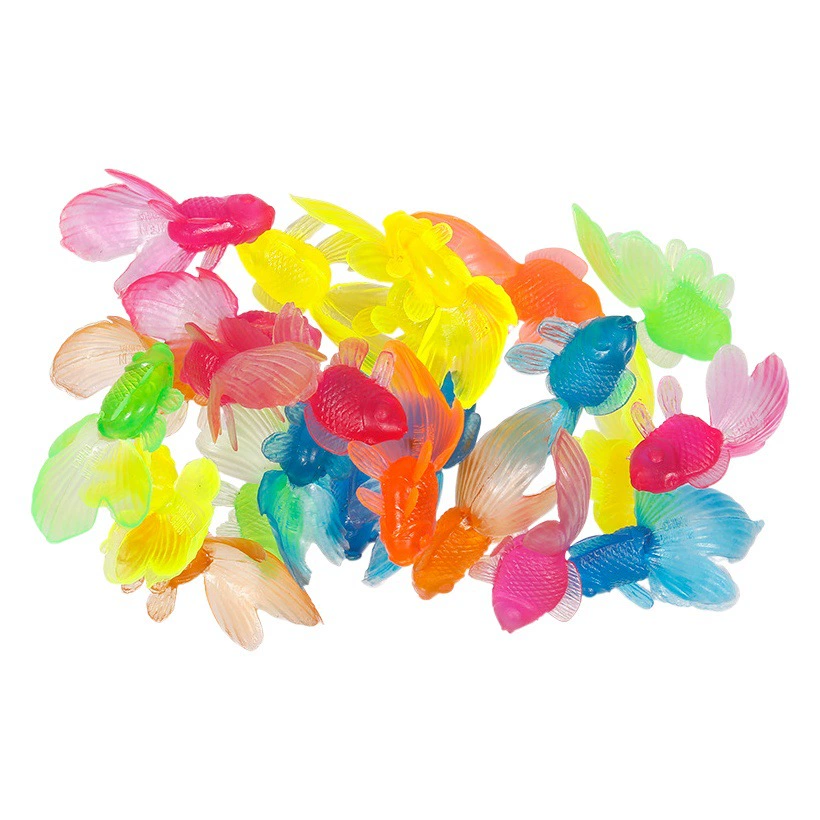 Мягкая клеевая Золотая рыбка 4,8 см кристалл грязи цвета грязи игрушки Мини морские животные Дети рыбы играть водные игрушки оптом