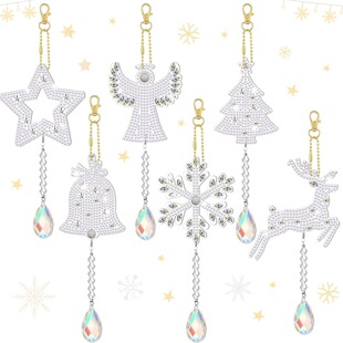 New Amazon Temu Popular DIY Diamond Painting Various 6-Piece Sets of Wind Chime Pendants Welcome All Bosses to Inquire