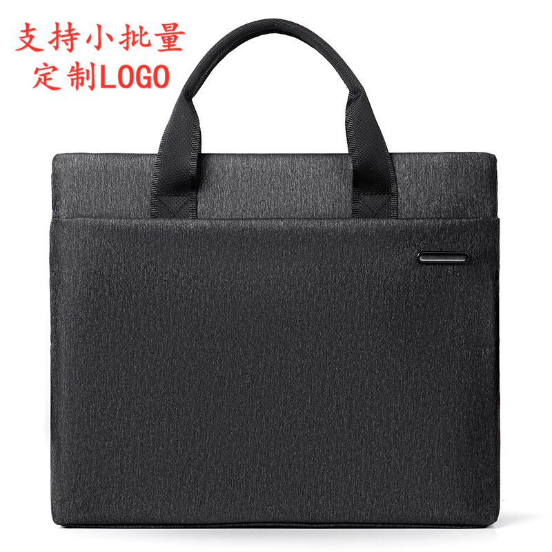 Fixed LOGO printing portable business briefcase Men's Conference laptop bag insurance exhibition storage bag
