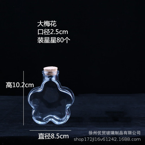 Botella de deseos DIY botella de nebulosa botella de arco iris botella de rafting botella de mar botella de estrella de suerte vidrio de estrella