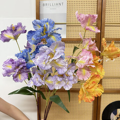 模擬花油絵アイリス家の装飾花束レストランリビングルームの装飾フラワーアレンジメント造園アレンジメント造花