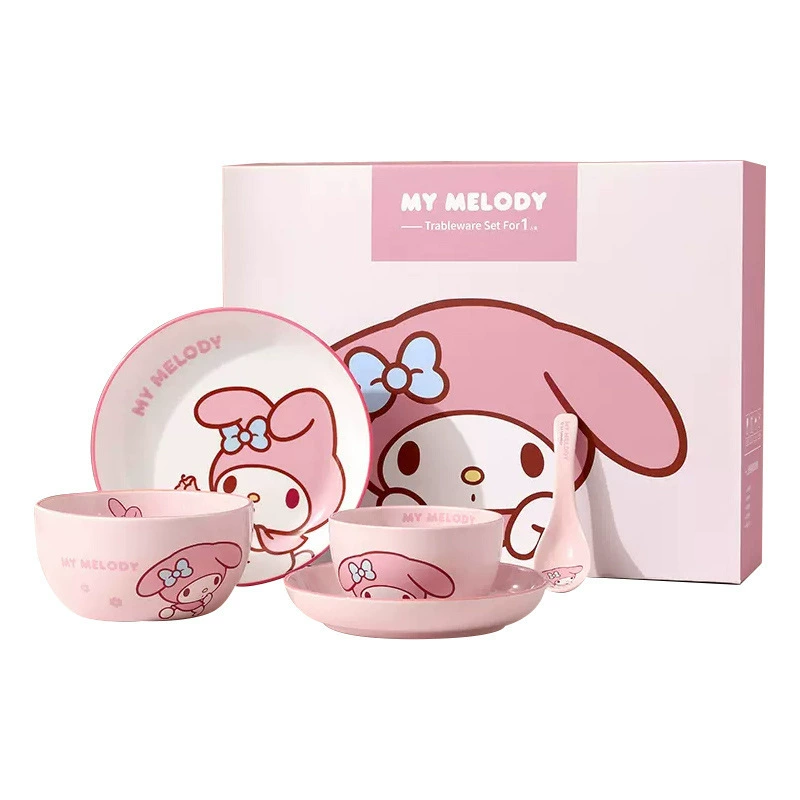 Сет Ceramic Sanrio для домашнего использования, посуда высокого качества, увеличенная толщина