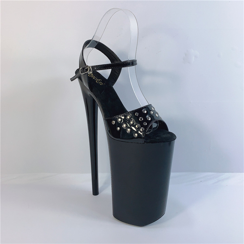 26CM sandalias de tacón ultra alto desnudo 24 primavera Baotou pez boca de moda zapatos de boda zapatos de desfile