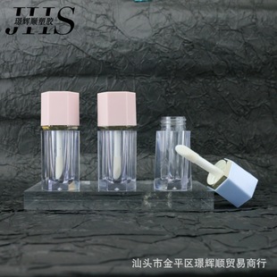 New Hexagonal Twisted Lip Glaze Tube Lip Gloss Tube 7ml Lip Gloss Empty Tube Cosmetics Packaging Material Manufacturer Direct Batch