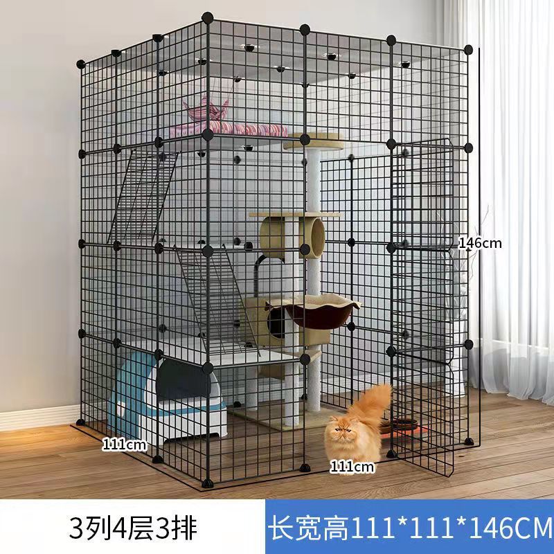 Jaula de gato de gran tamaño Villa oferta especial Casa de gato de tres capas hogar interior mascota gato casa nido espacio de gran tamaño plegable