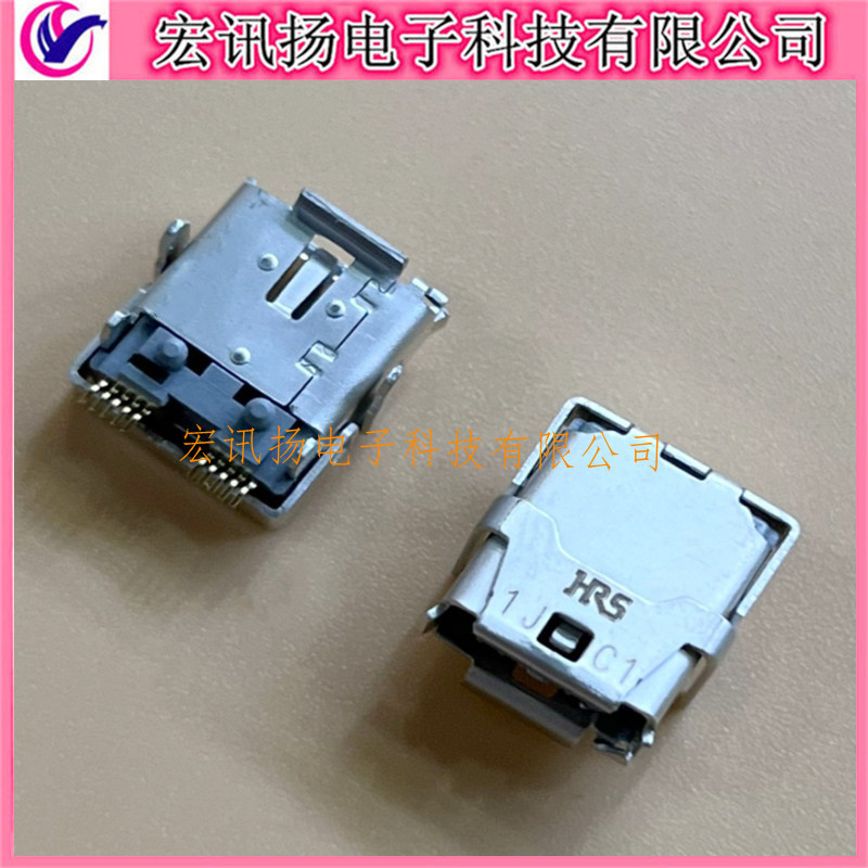 IX60G-A-10P 原装HIROSE/广濑 10P R/A SMD插座 镀金脚板端连接器