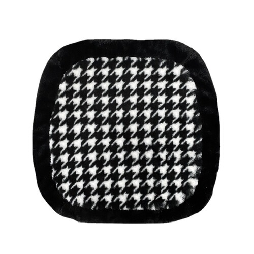 Car seat cushion winter plush three-piece set single piece imitation rabbit fur car seat cushion car interior warm backrest car cushion