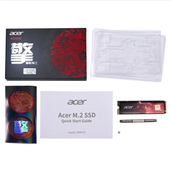 Acer Acer plunder 512/1/2TB NVMe M.2 SSD твердотельный накопитель, применим для настольного ПК и ноутбука