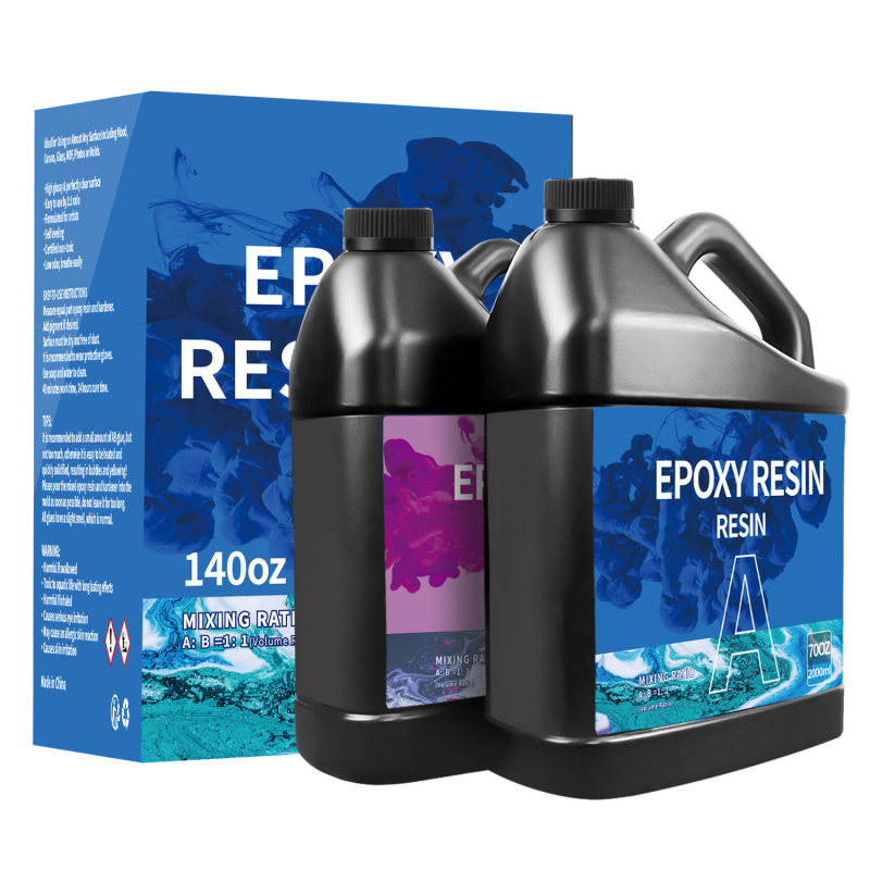 工場直販クロスボーダー1:1高透明性耐黄変クリスタル接着剤DIYジュエリーエポキシ樹脂ab接着剤リバーテーブルセット|undefined