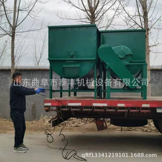 猪牛羊饲料搅拌机 玉米自吸式粉碎搅拌机 卧式无尘饲料混合搅拌机