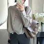 秋季松弛立领2026衬衫