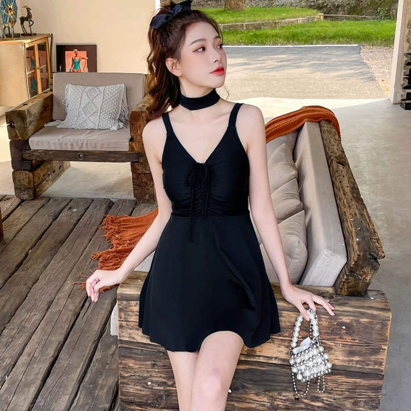 2026 Привлекательный купальник женский одно piece Conservative Slim Belly Covering Skirt Style Hot Spring Large Size Slim Pure Lust Style Swimsuit