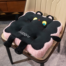 可爱黑猫坐垫屁垫靠垫椅子垫厚学生教室久坐神器地上屁股座椅垫