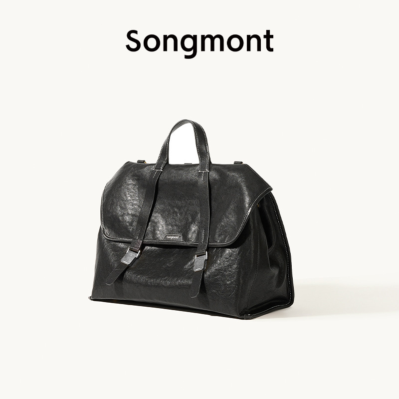 【郭柯宇同款】Songmont山下有松山行游历公文包植鞣皮斜挎双肩包|undefined