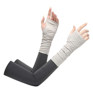 Sunscreen Ice Sleeve B- -8 Women's Ice Silk Anti-ultraviolet Ride and Drive Lefter Arm Protection Lightweight and Breathable