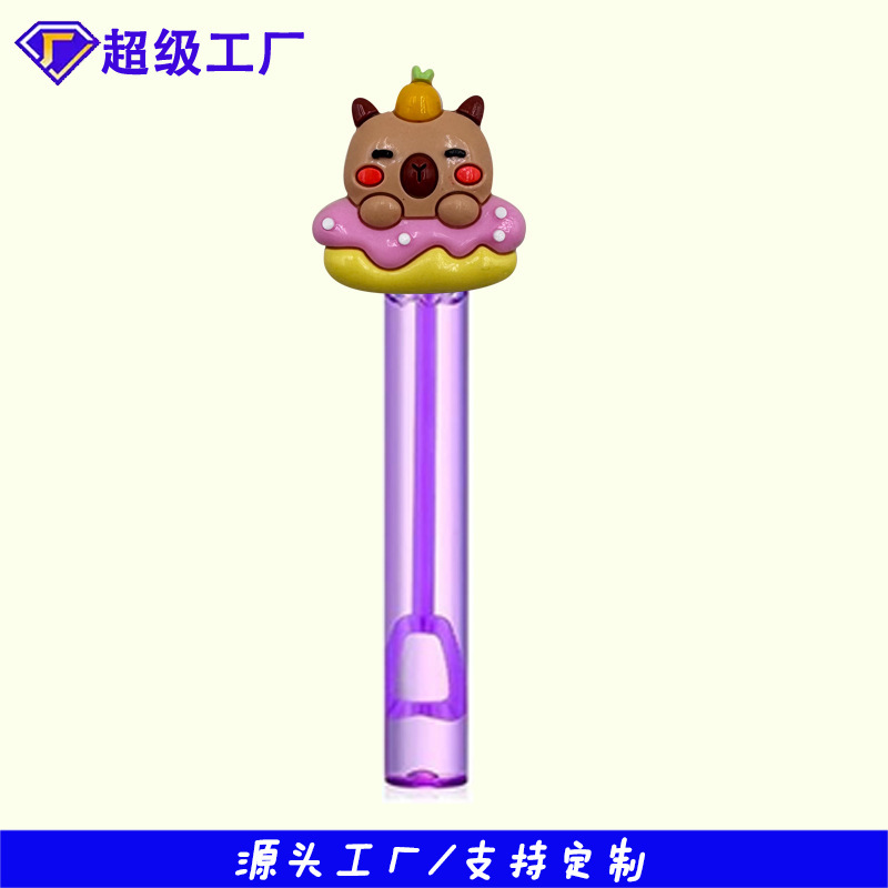 厂家批发热款卡皮巴拉泡泡水贴片配饰件迷你泡泡棒奖励玩具小礼品|undefined