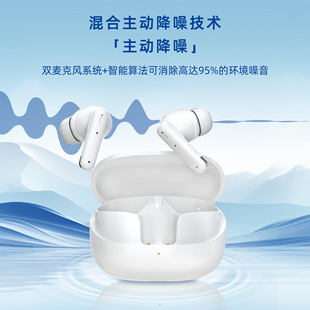 Cross-Border 2025 New Noise-Canceling Headphones Waterproof Automatic Noise-Canceling Wireless Headphones In-Ear Anc Sports
