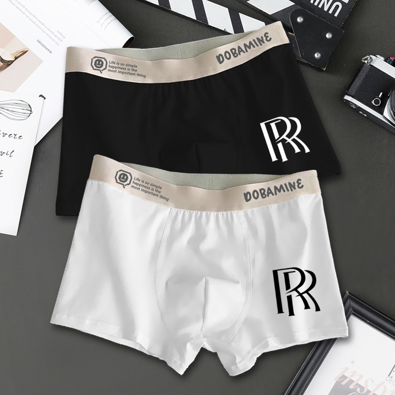Men's Underwear Ice Silk Boys' Four Corner Boxers New Summer Anti-bacterial Shorties Men's Fashionable Sports Breathable