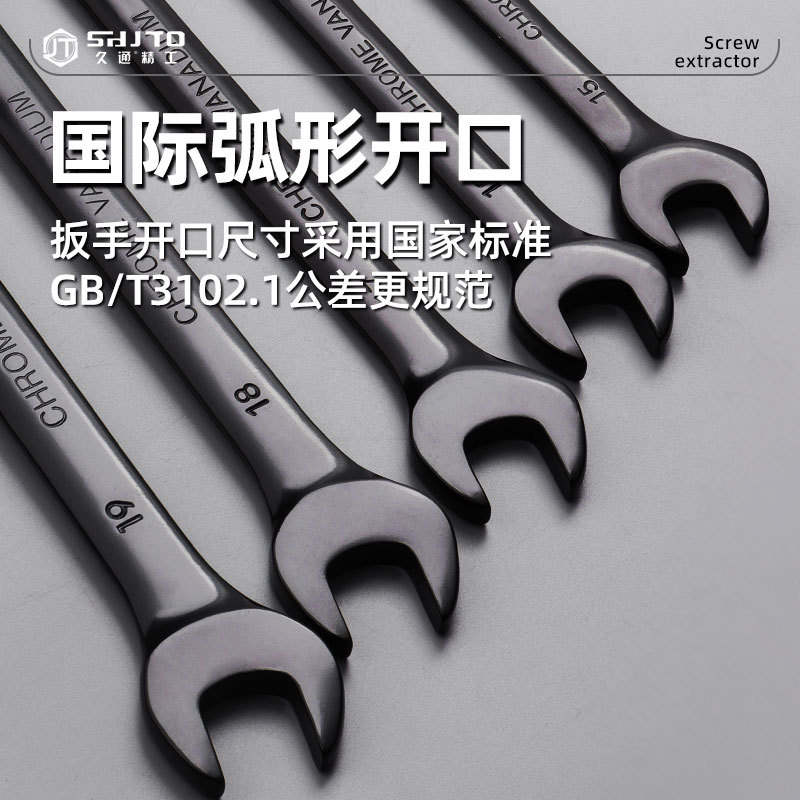 Fábrica directa métrica 72 dientes dorados negros llave de trinquete cabeza fija abertura de ciruela llave rápida de doble propósito