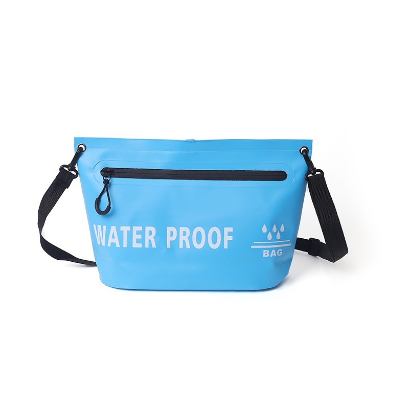 Bolso impermeable con cremallera de ocio al aire libre transfronterizo Bolso de baño impermeable de un solo hombro Bolso de viaje para hombres y mujeres Bolso de baño