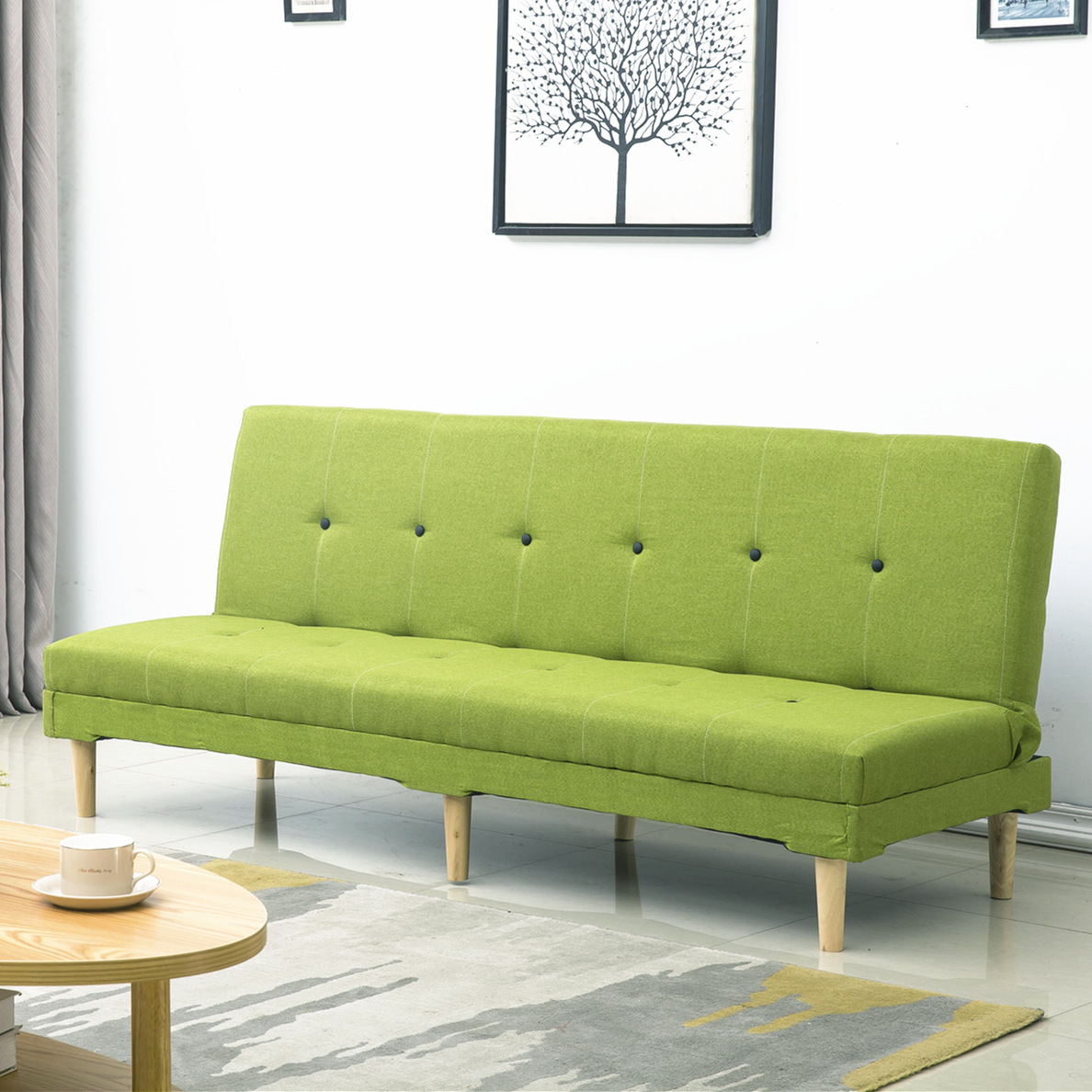 Fábrica directa sofá pequeño tipo simple cama plegable alquiler de alquiler económico esquina sala de estar dormitorio tienda al mediodía