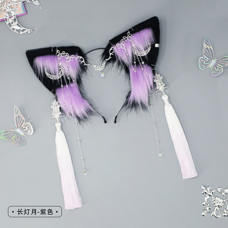Hecho a mano de peluche lindo bestia oído Cosplay comic show punk diadema chica caliente tocado estilo europeo y americano accesorios para el cabello