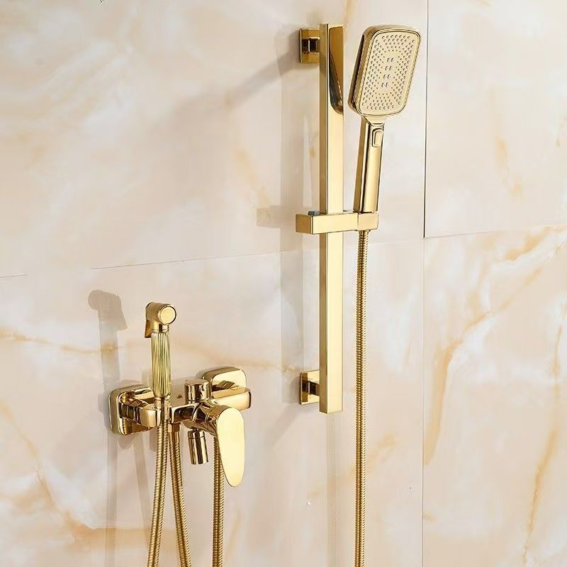 Gold Shower Set for Home Use, Bathtub Faucet, Bathroom Showerhead, Rain Shower, Pressure-Boosting Spray Head, All-Copper Gold Shower Set for Home Use, Bathtub Faucet, Bathroom Showerhead, Rain Shower, Pressure-Boosting Spray Head, All-Copper