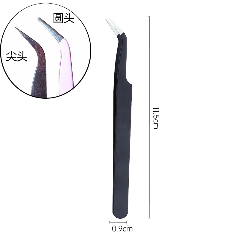 Pinzas de manicura de doble cabeza multifuncional con silicona pinzas de cabeza recta herramientas de manicura de aleación herramientas de abrazadera especial para manicuristas