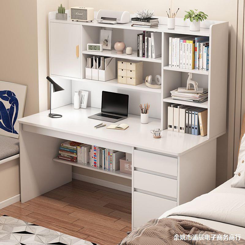 G3YN Bedside Desk Bookshelf Integrated Student Home Use Simple Modern Computer Desk Desktop Writing Study Table with