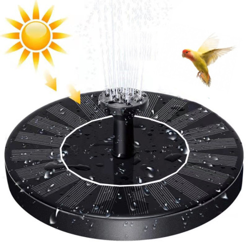 Outdoor Solar Fountain with Battery-Operated Light Bird Bath Garden Landscape Swimming Pool Floating Decorative Fountain Original Factory