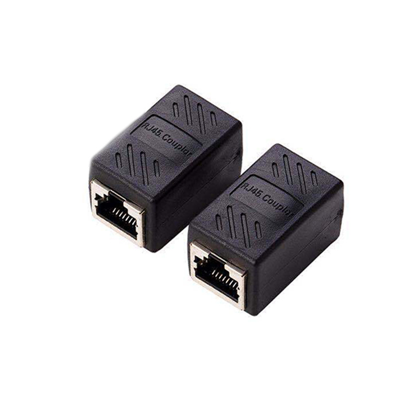 ネットワークシールドストレートヘッドケーブルコネクタ対コネクタrj45ケーブルコネクタ対コネクタ8芯ストレートヘッド|undefined