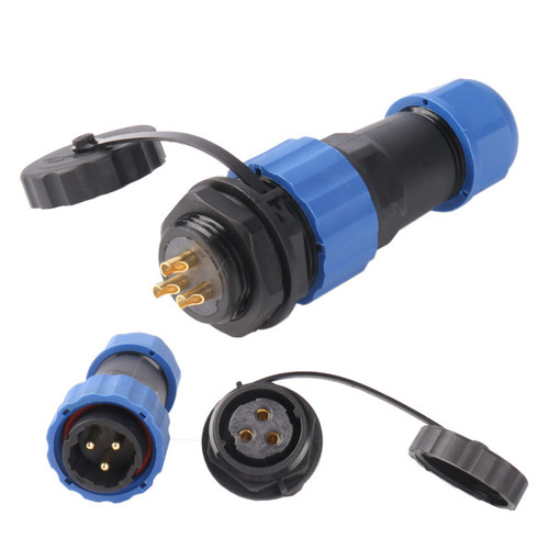 IP68 waterproof aviation plug and socket connector SD20/SP21 male and female butt rear nut connector