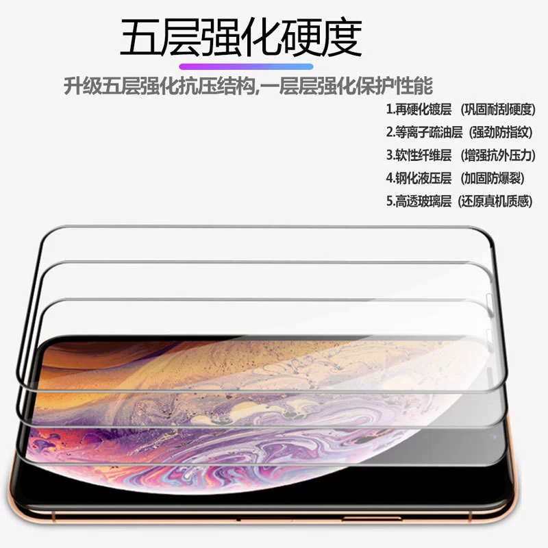 Закалённое стекло (Tempered) Apple iPhone 16/17 серии, полноэкранная шелкография, анти‑синий свет