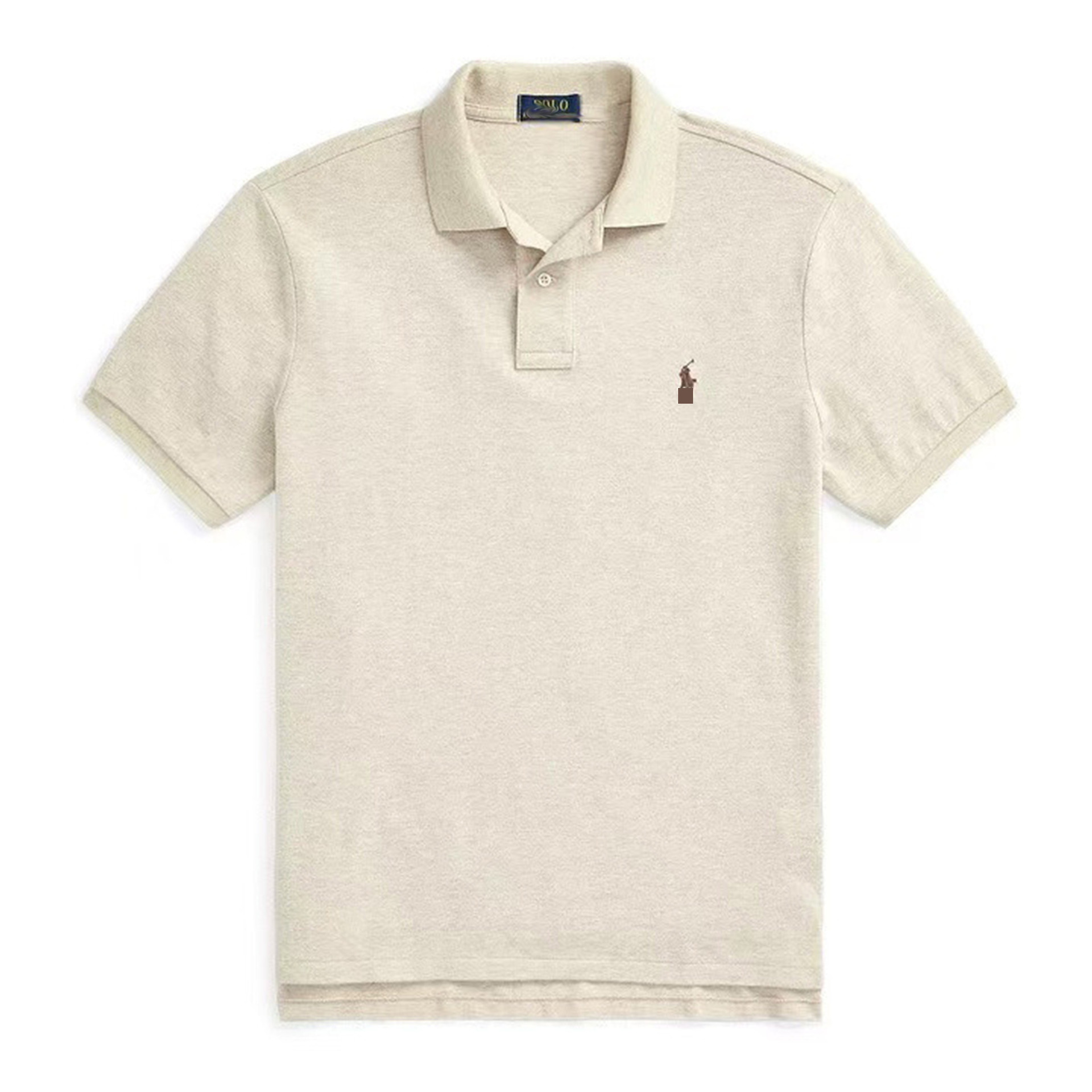 POLO 베이지 카키 라벨