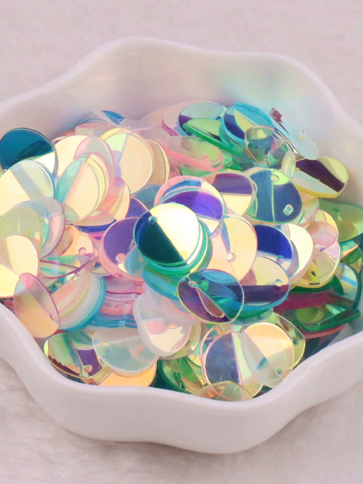 10mm складные блестки рыбьи чешуи круглые боковины бисера