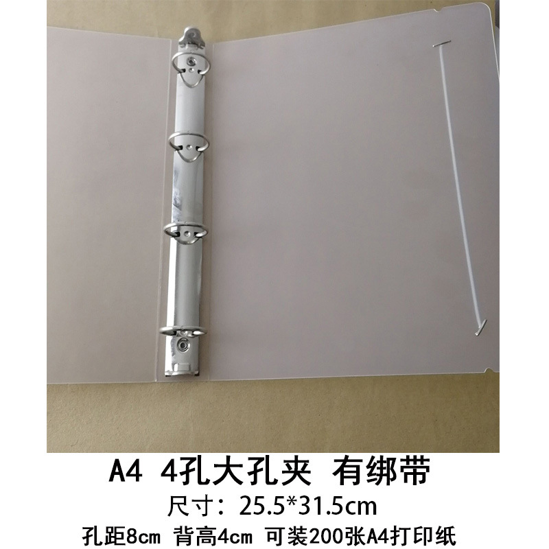 A4 4 홀 플러스 스트랩 (200 장 보유 가능)