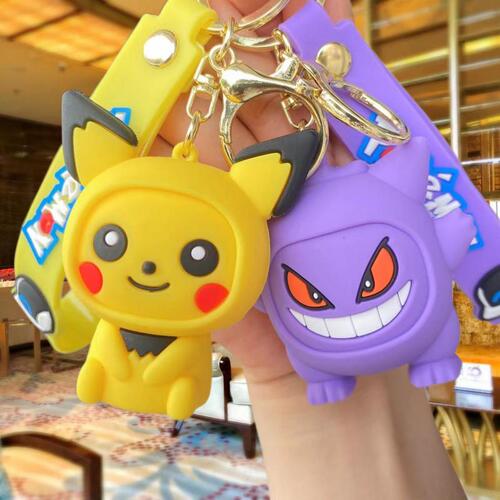 Anime Pikachu Cartoon Keychain Cute Doll Pendant Bag Accessories Car Keychain Small Gift Wholesale