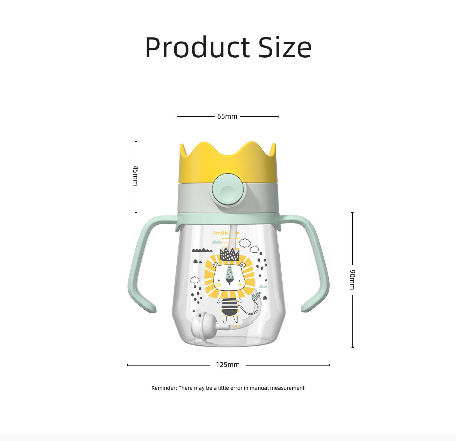 Tookie taza de agua para niños taza de bebida para bebés taza de entrenamiento a prueba de fugas para bebés taza de paja de jardín de infantes a prueba de fugas en stock