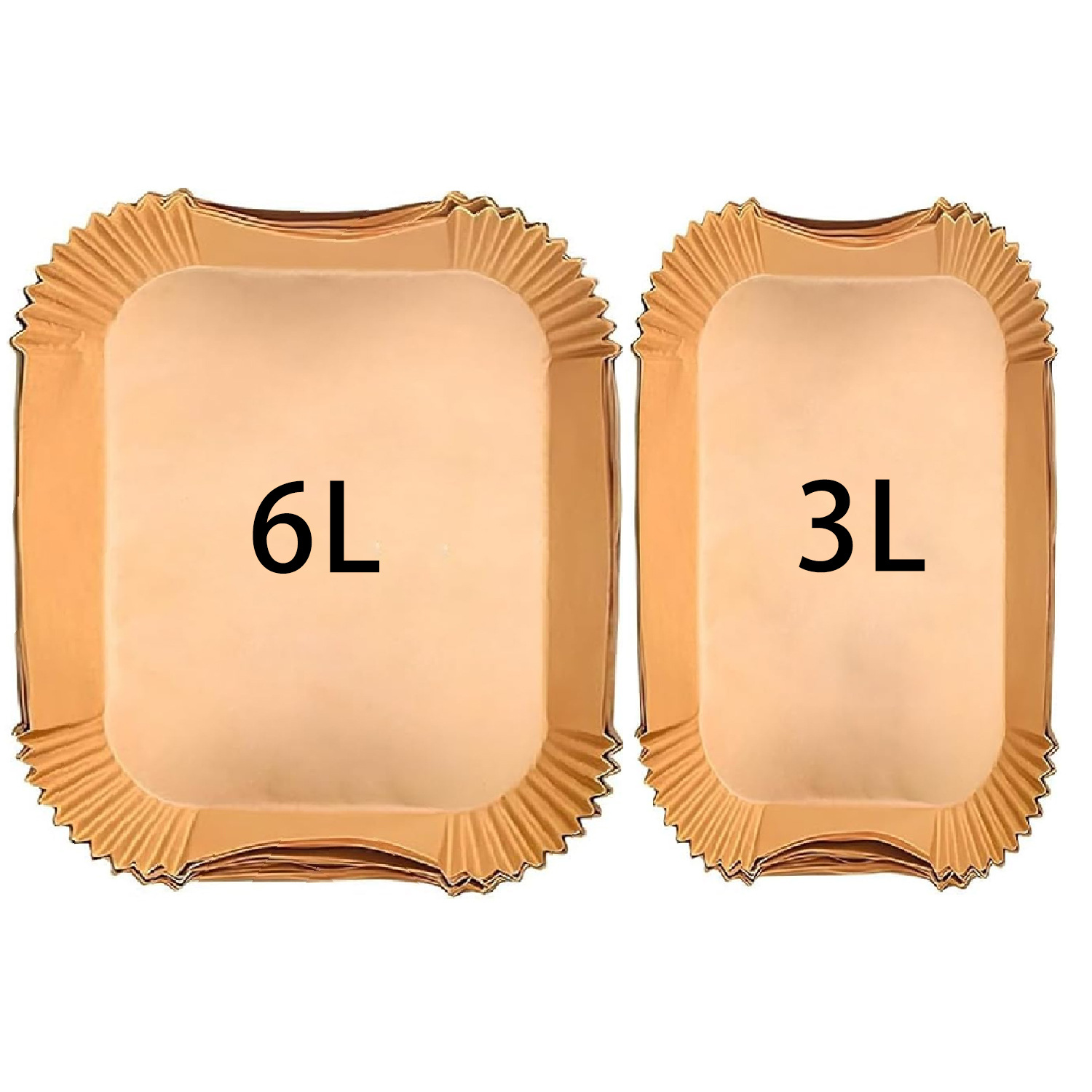 Papel para freidora de aire, doble tamaño, exportación