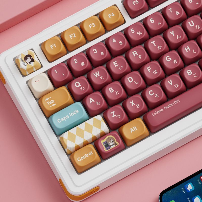 Steins;Gate Keycap Pbt Type Highly Similar to Moa Five-Sided Sublimation Process Gmk 75/87/98/104